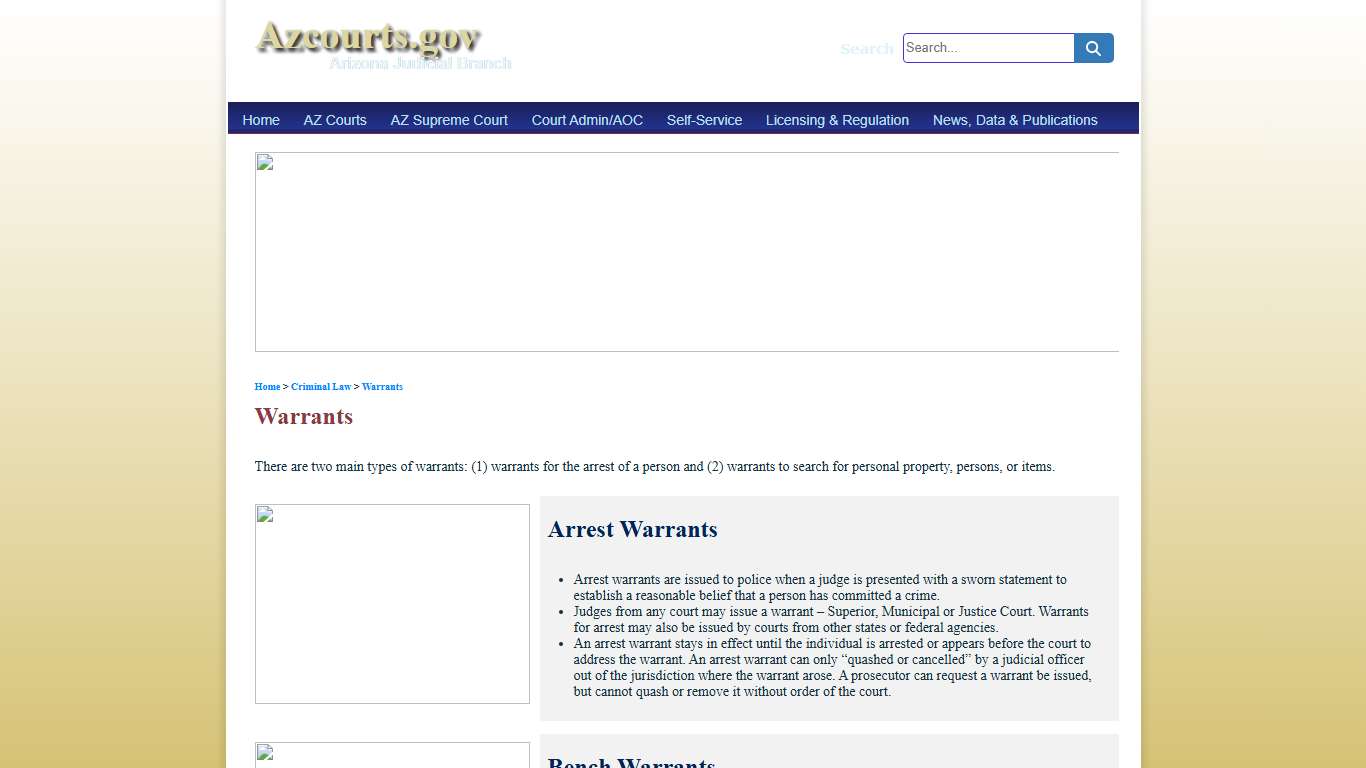 Arrest/Bench Warrants